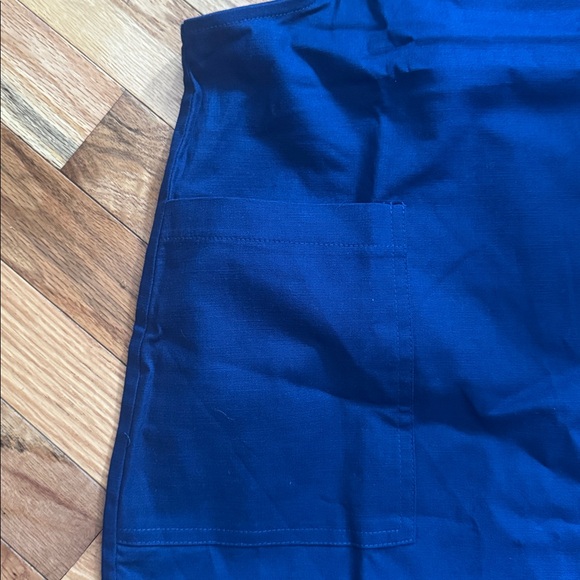 NWOT Zenana  Knotted Strap Overall Romper With Pockets Size Large Blue - Picture 4 of 8